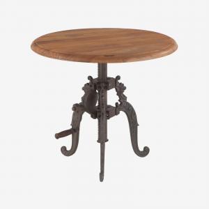 Adjustable Round Side Table